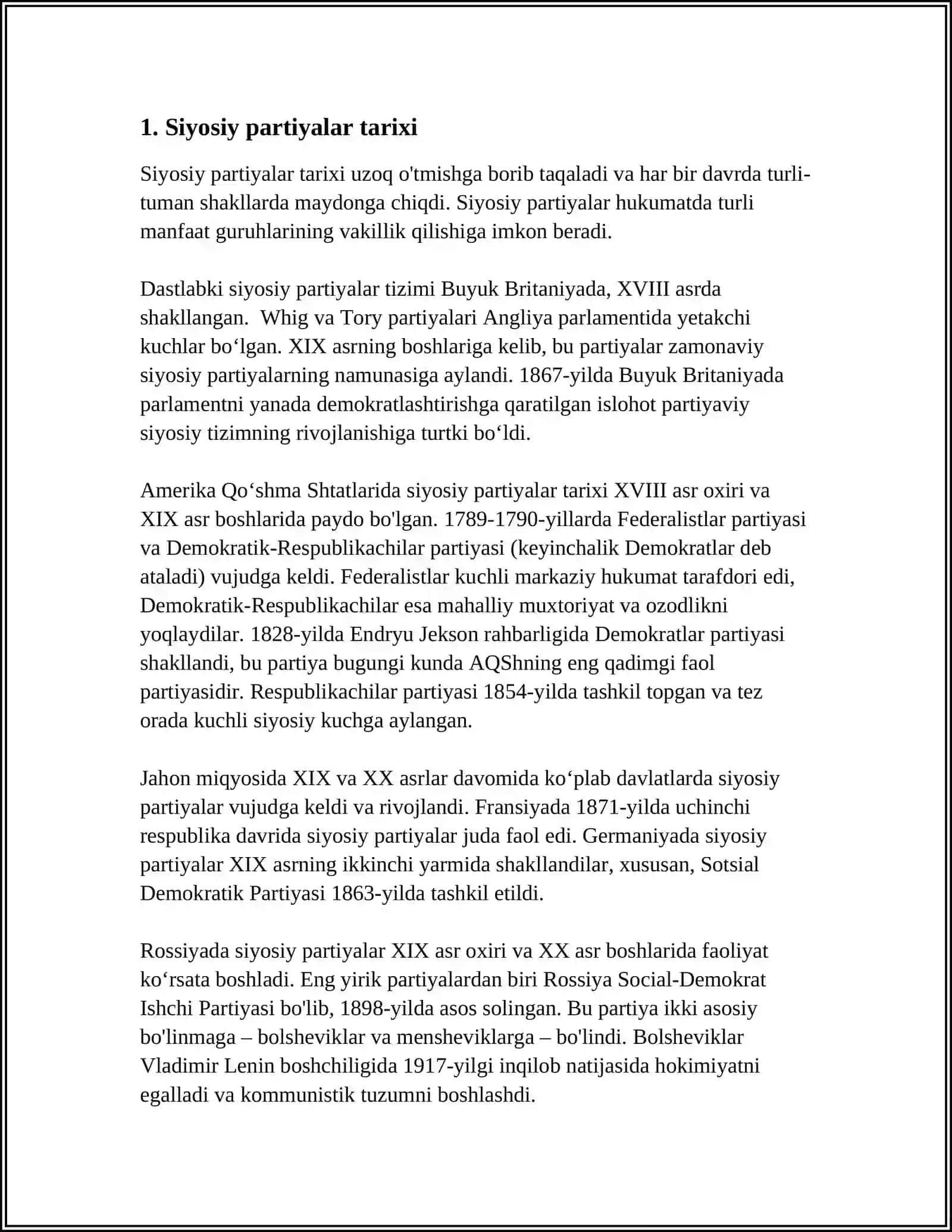 O'ZBEKISTON RESPUBLIKASINING SIYOSIY PARTIYALARI 3