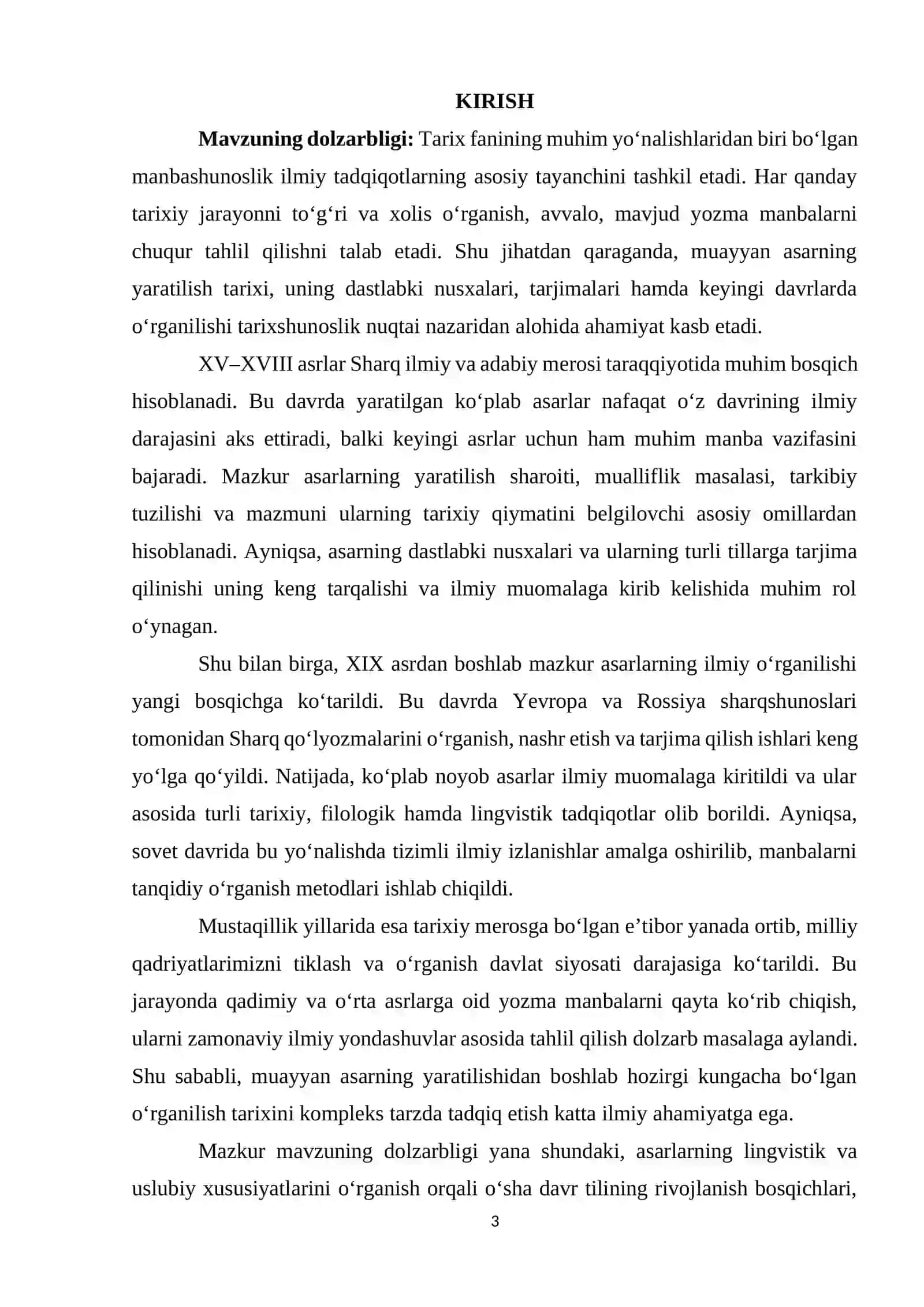 Tarixi muluki ajam asarining oʼrganilishi tarixi 3