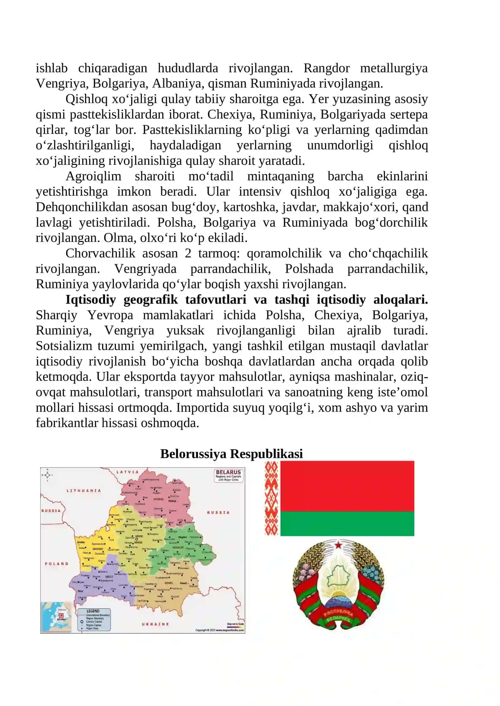 Sharqiy Yevropa mamlakatlari Reja 3