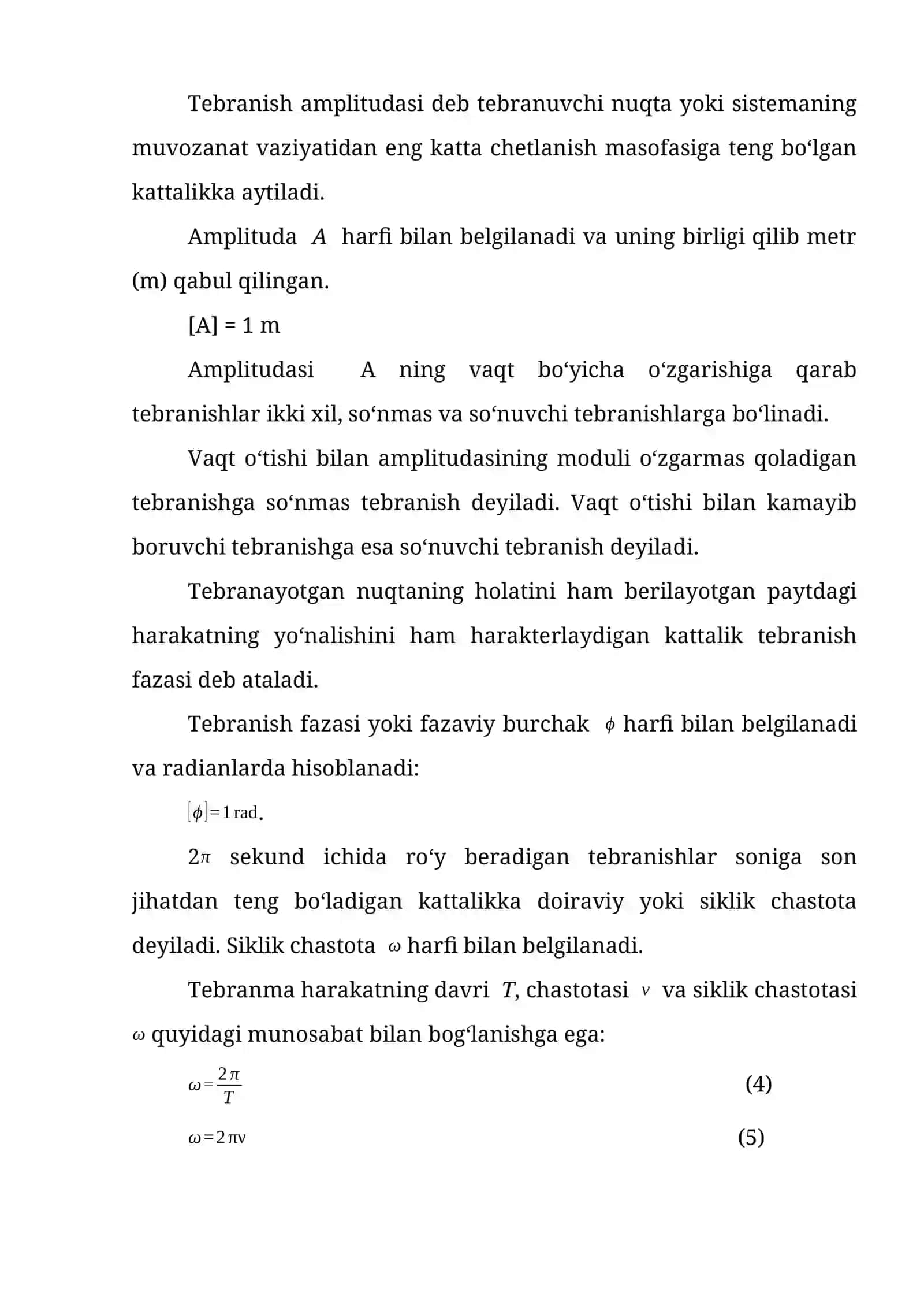 Mexanik tebranishlar va to‘lqinlar 3