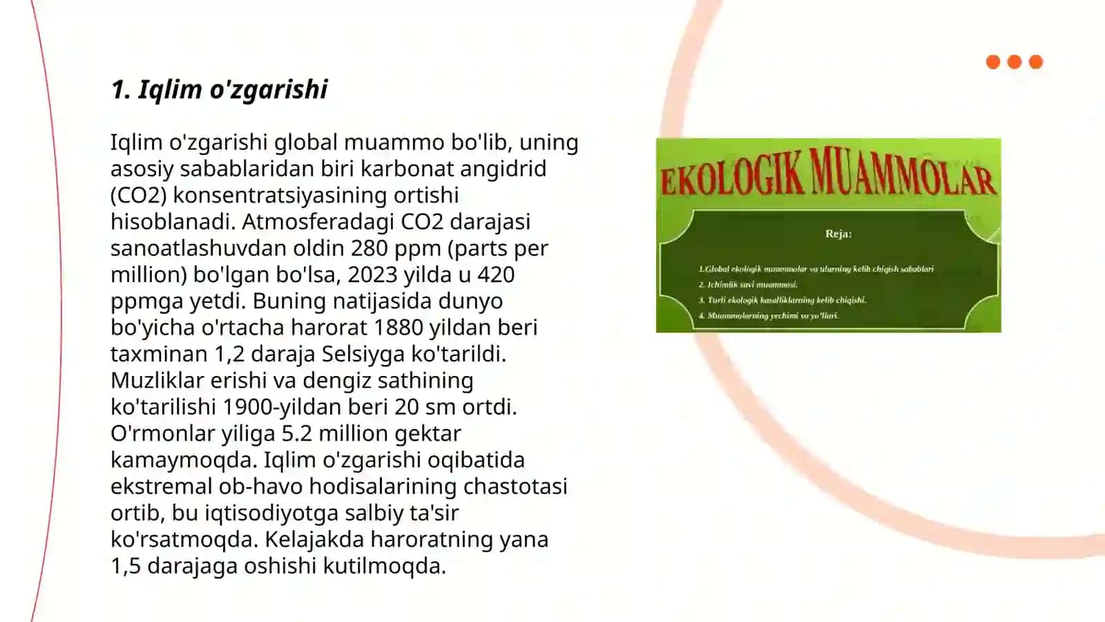 Ekologik global muammolar 3