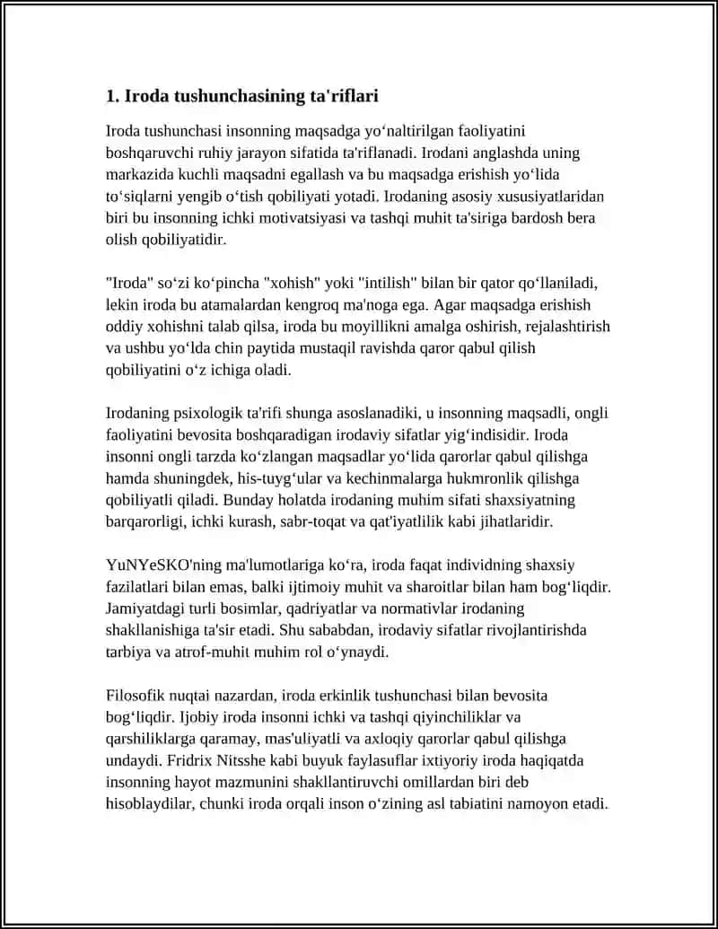 IRODA HAQIDA TUSHUNCHA 3