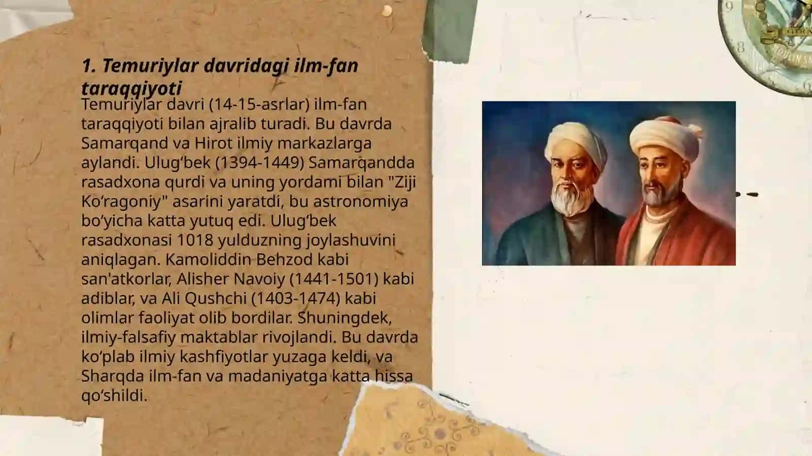 Temuriylar davrida maʼnaviy-maʼrifiy yuksalish 3