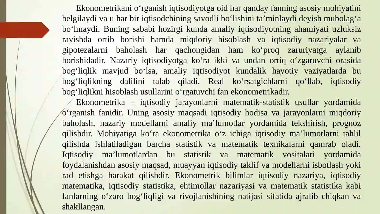 Ekonometrik modellаshtirish аsoslаri 3