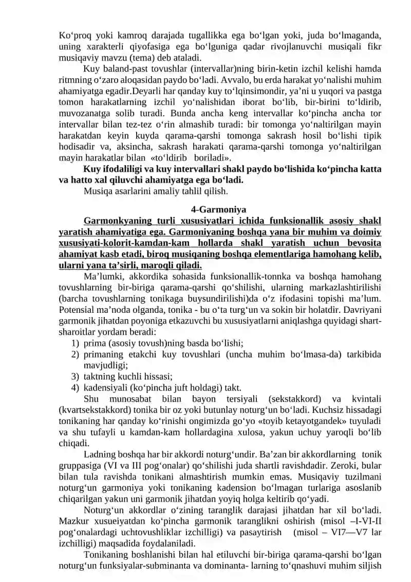 Musiqa shakli va uning eng muhim umumiy asoslari 3