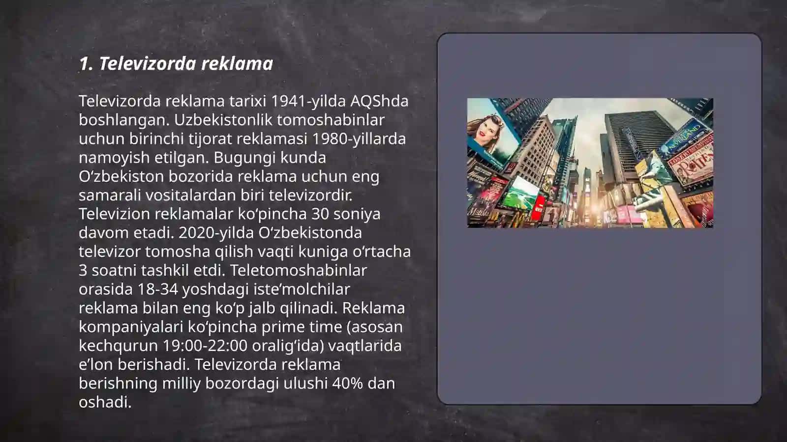 Televizorda reklama 3