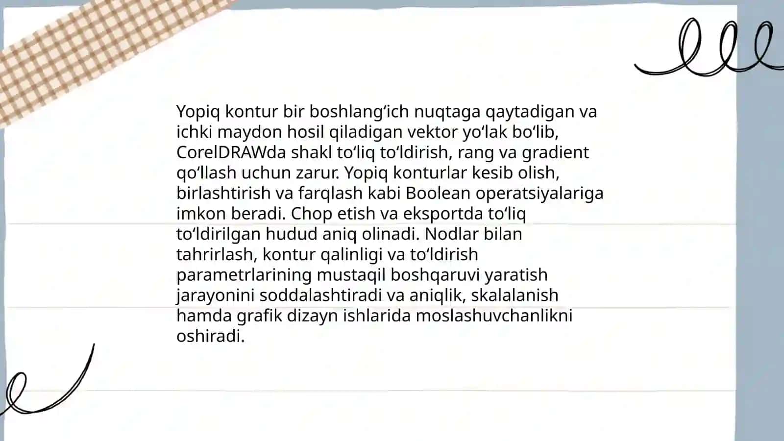 Yopiq konturlar yaratish 3