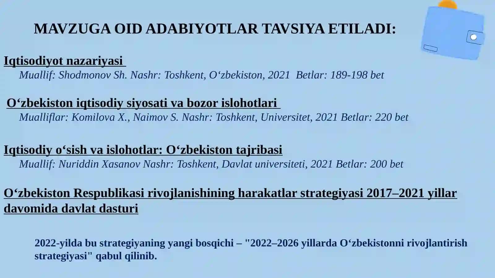 IQTISODIYOT NAZARIYASI 3