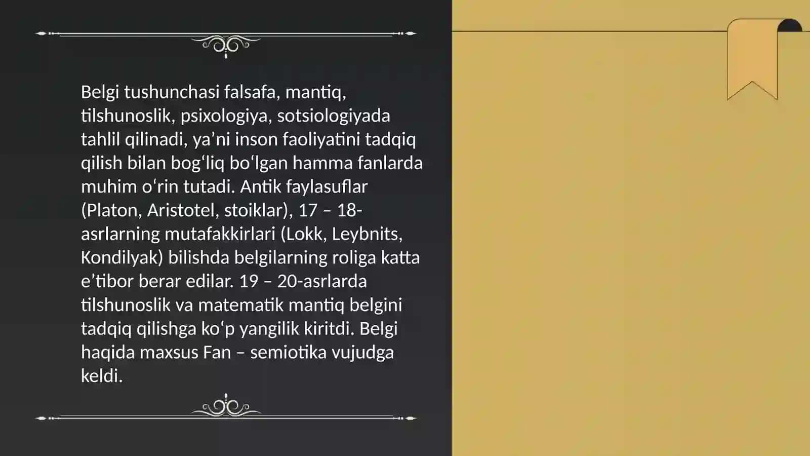 Harakat, belgi ifodalovchi boʻlak uslubiyati 3