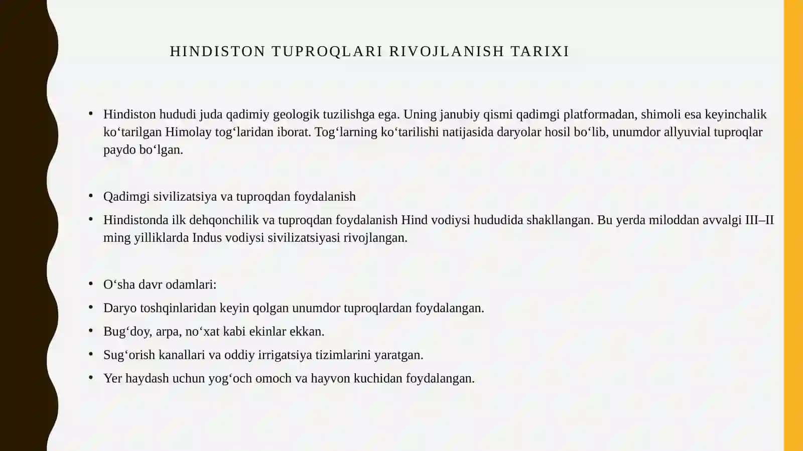 Hindistonda tuproqlar rivojlanishi 3