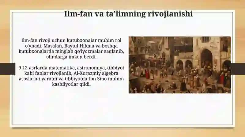 Ilm-fan va taʼlimning rivojlanishi 3