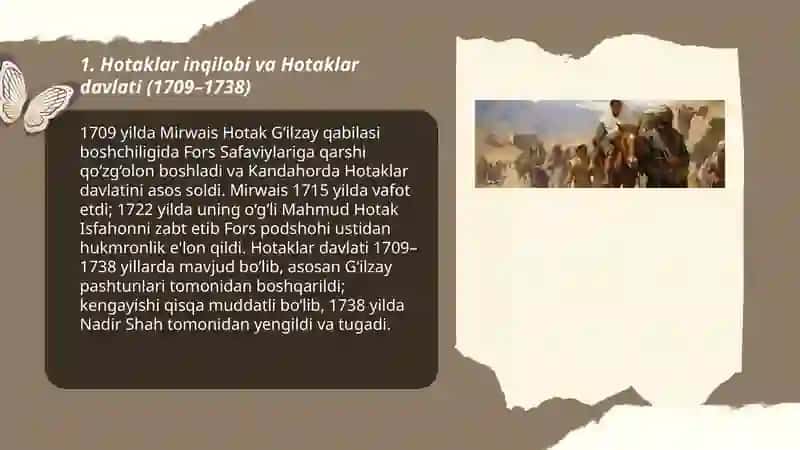 XVII -XIX asrlarda Afģoniston 3
