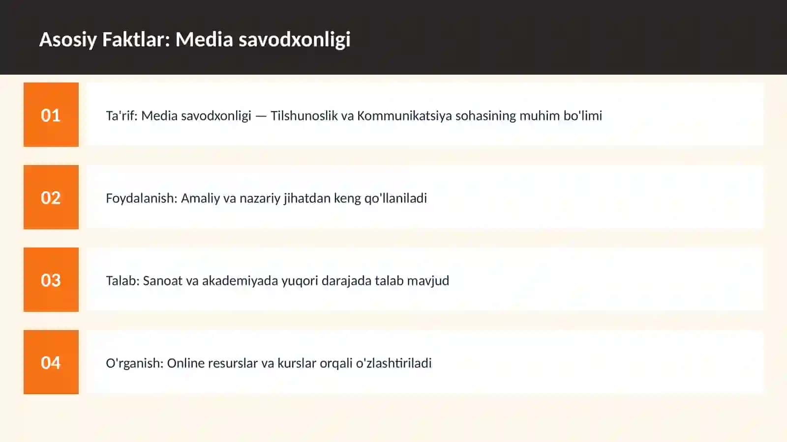 Media savodxonligi 3