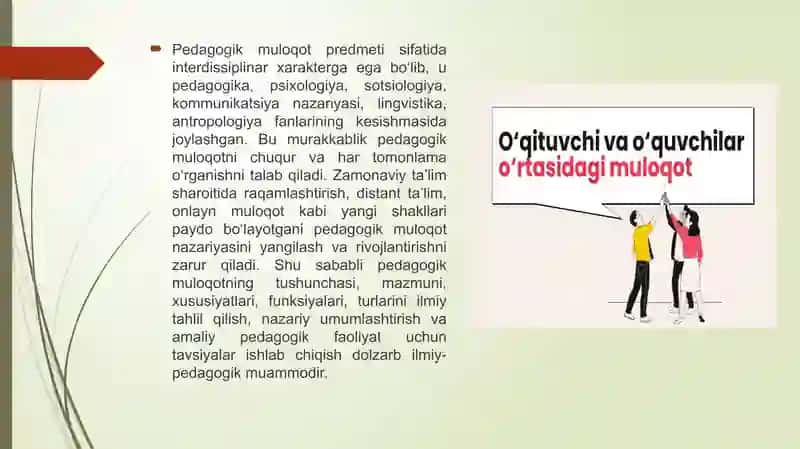 Pedagogik muloqotning o'ziga xos xususiyatlari va funksiyalari 3
