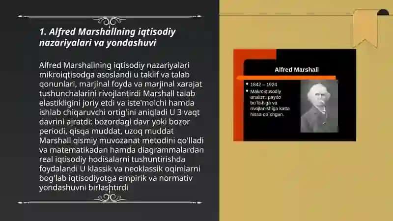Alfred Marshall iqtisodiy g'oyalari 3