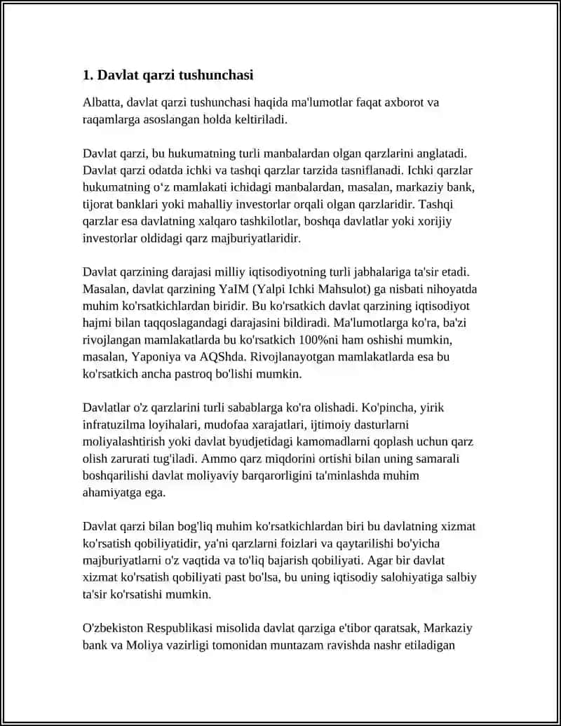 DAVLAT QARZI VA UNING AHAMIYATI 3