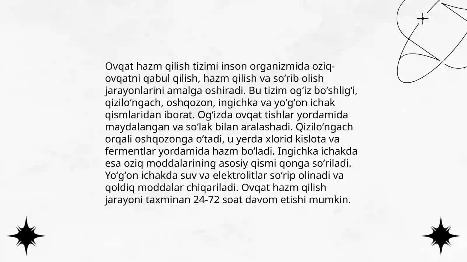Ovqat hazm qilish tizimi 3