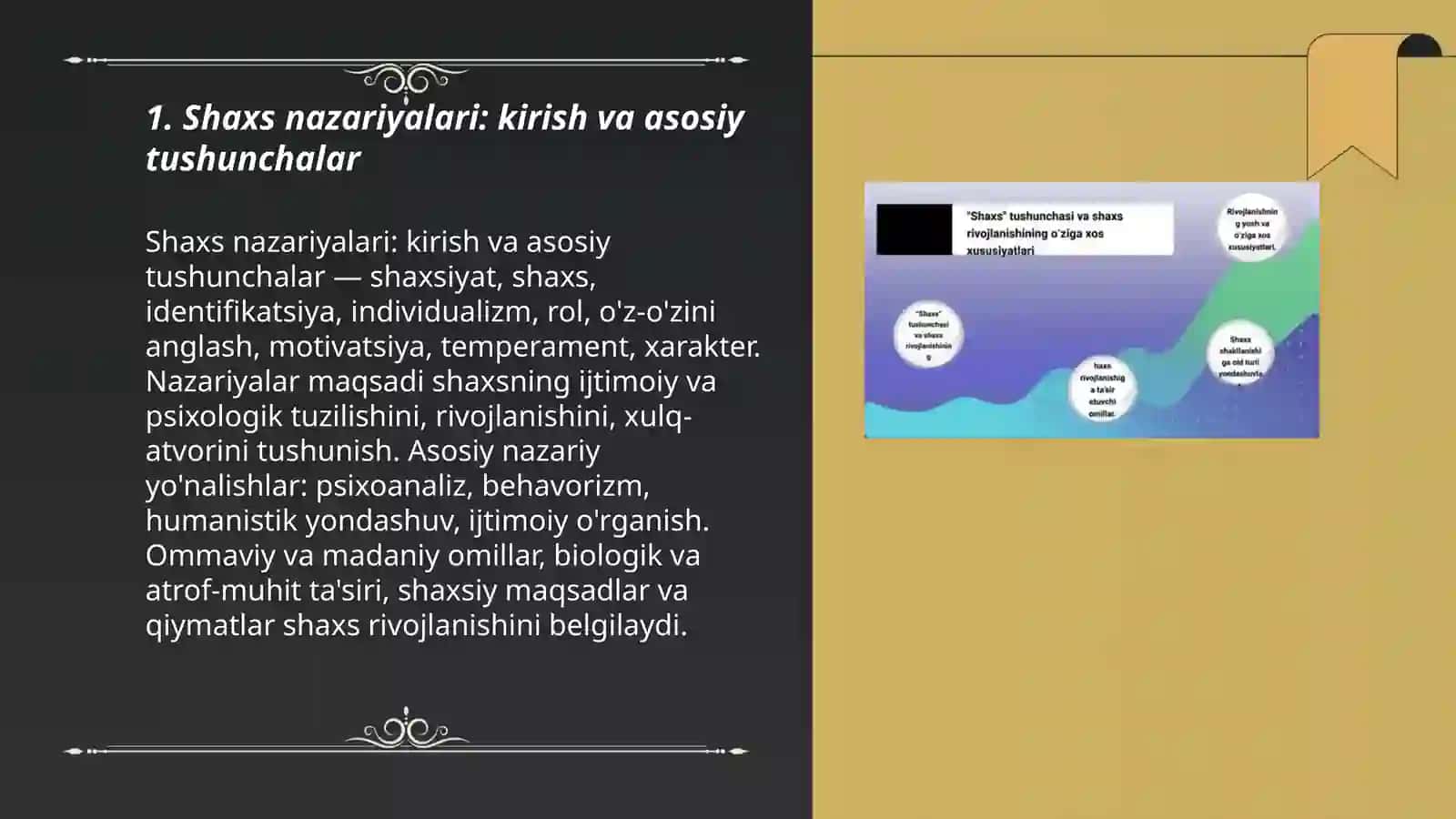 Shaxs nazariyalari 3