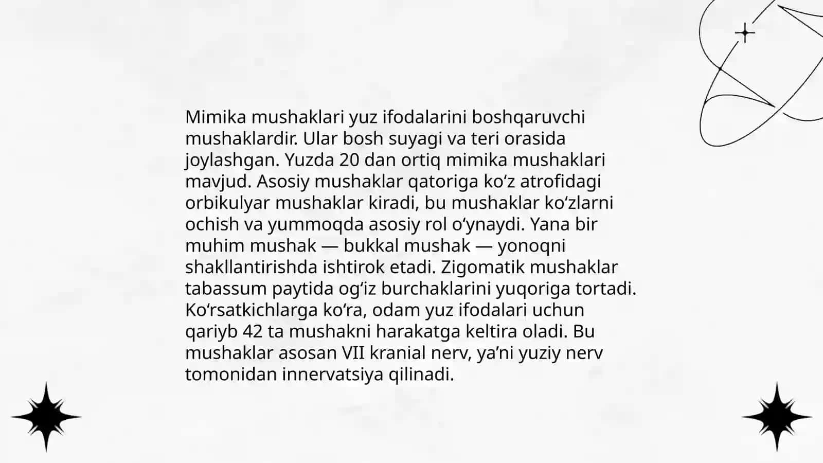 Mimika mushaklari va ularning xususiyatlari 3