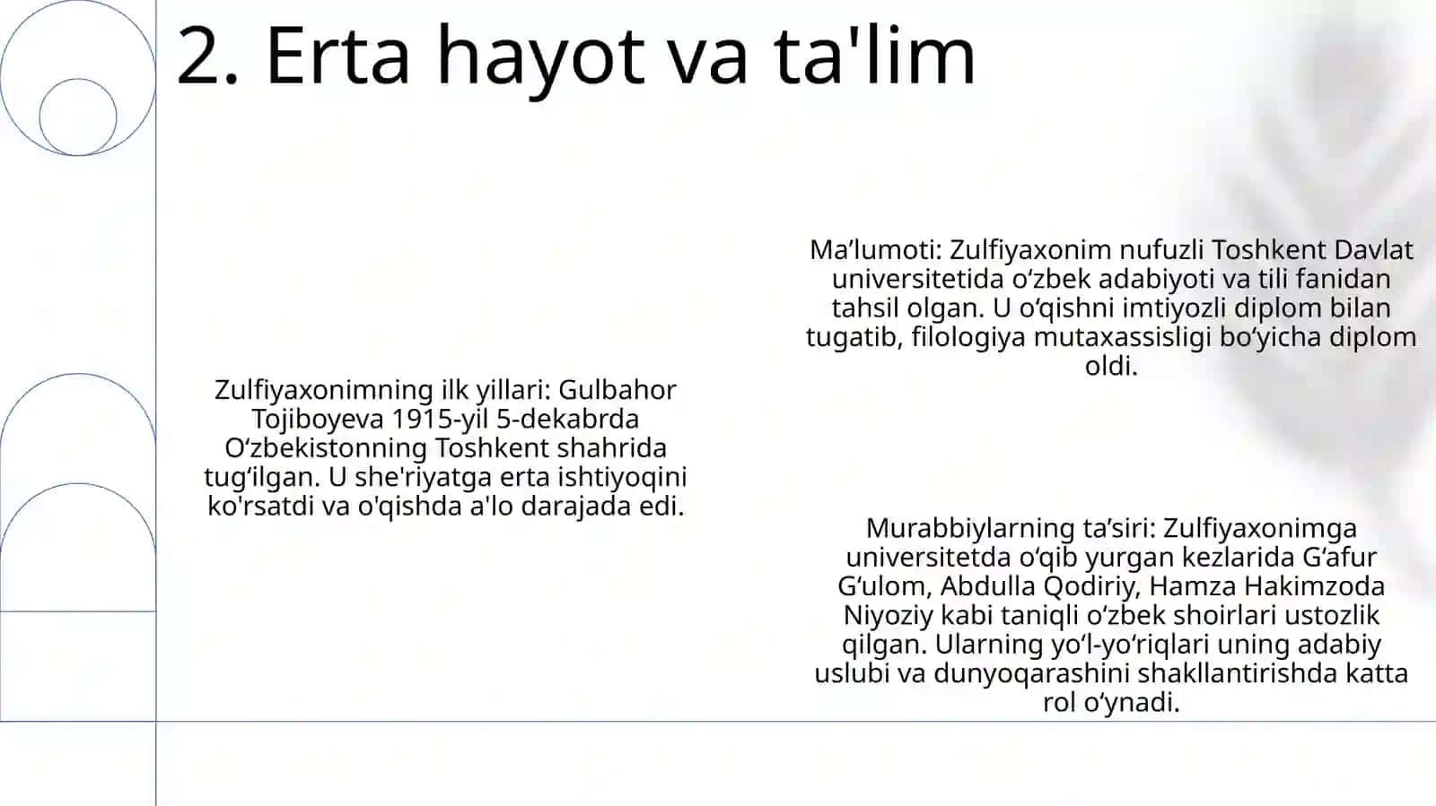 Zulfiyaxonim Hayoti Va Ijodi 3