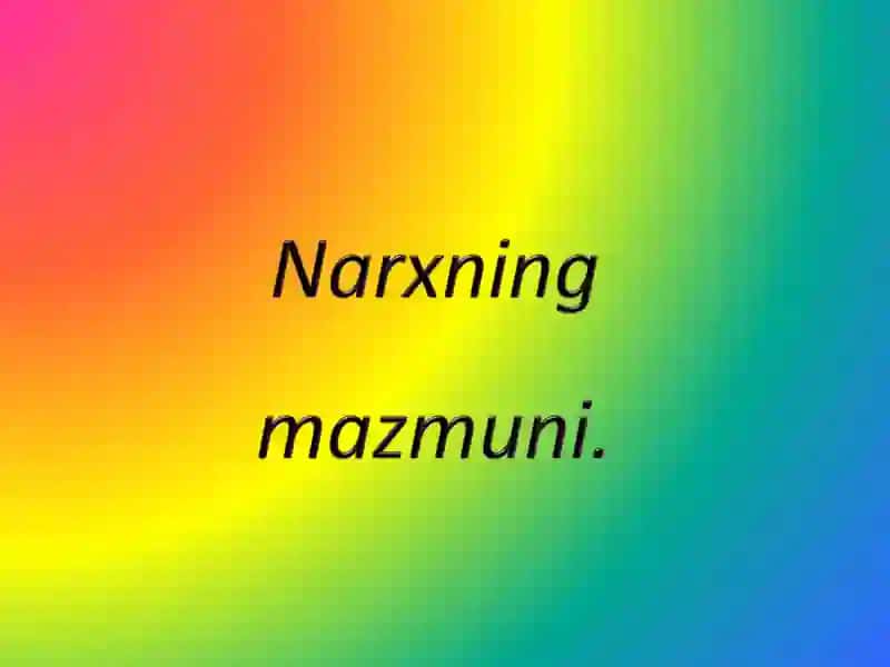 Tovarlar qiymati va ularning nafliligi 3