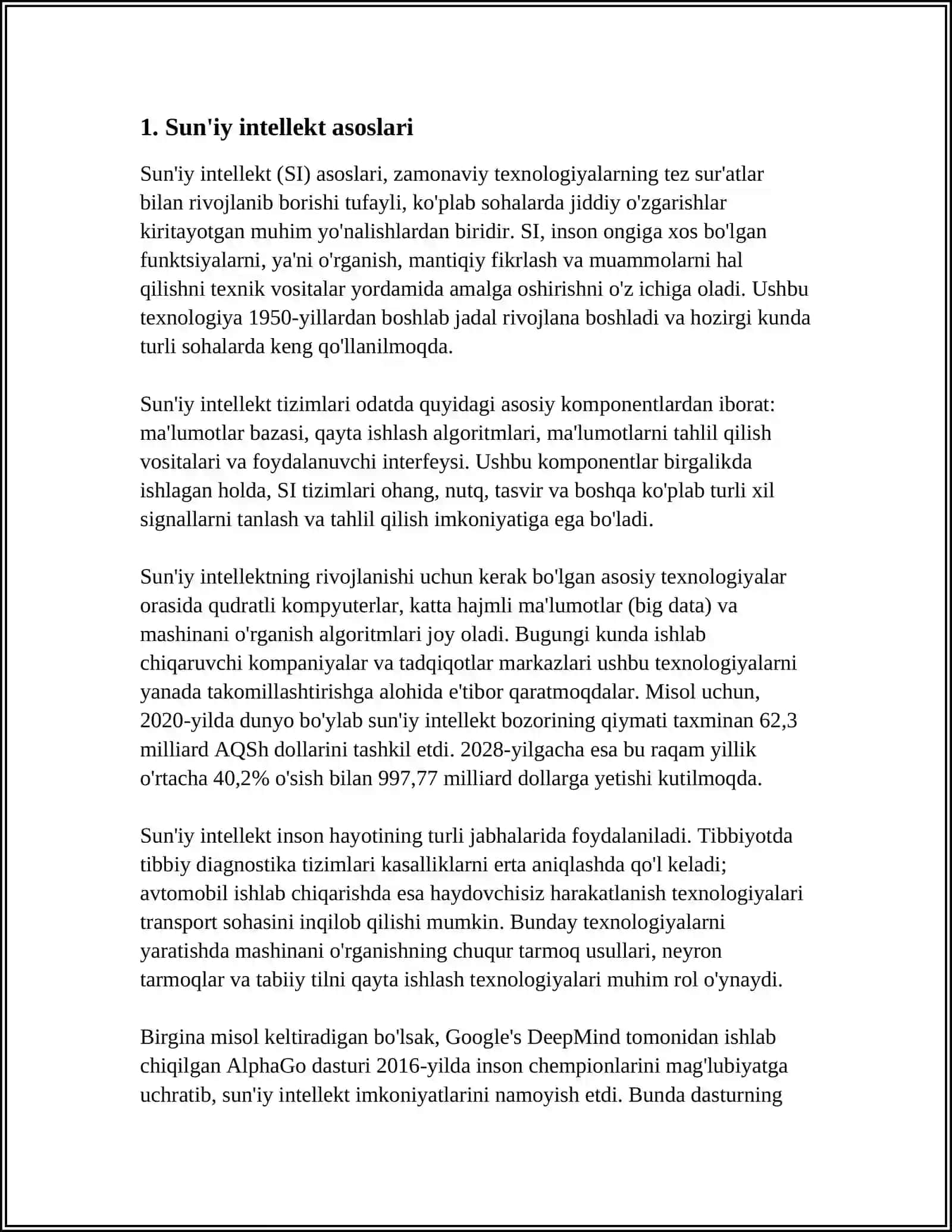 INFORMATIKA VA SUNIY INTILEKT MUOMASI 3