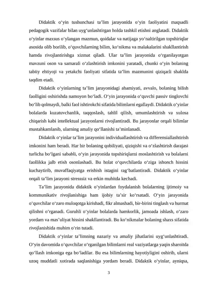 Didaktik o’yinlar va ularni kompyuterda yaratish 3