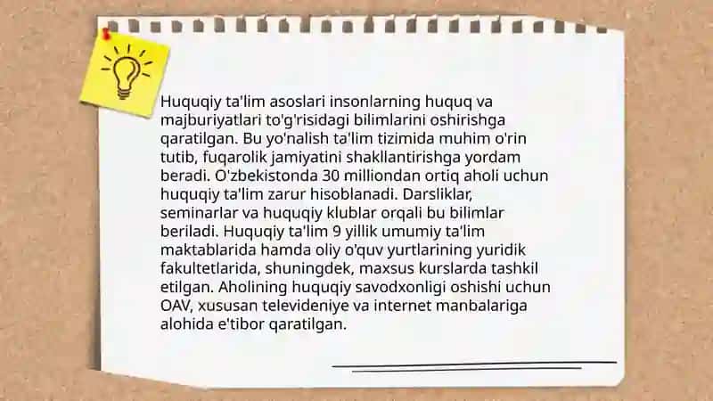 Huquqiy tarbiya 3