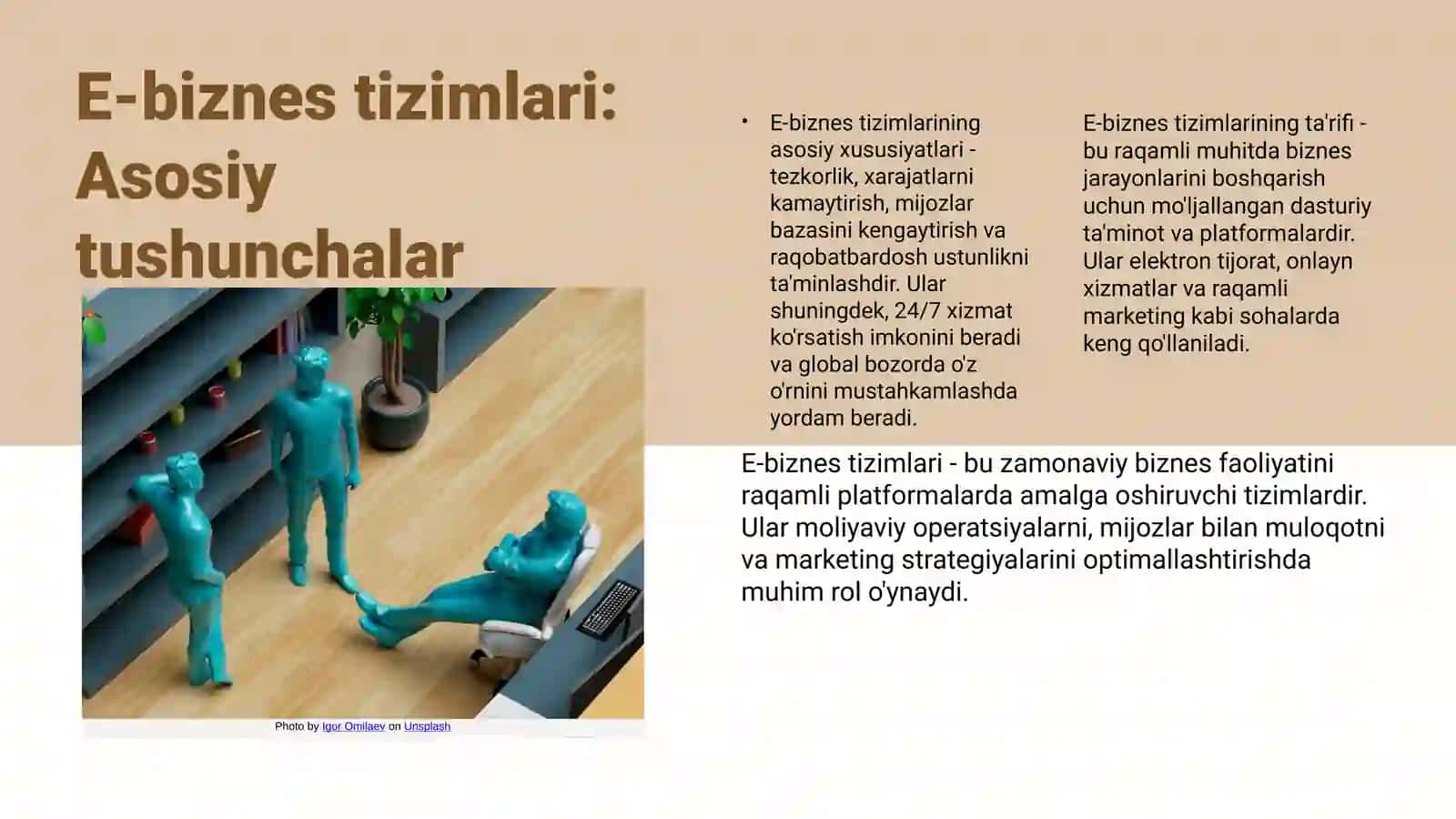 E-biznes tizimlari va ular bilan bogʻliq risklar hamda uning boshqaruvi 3
