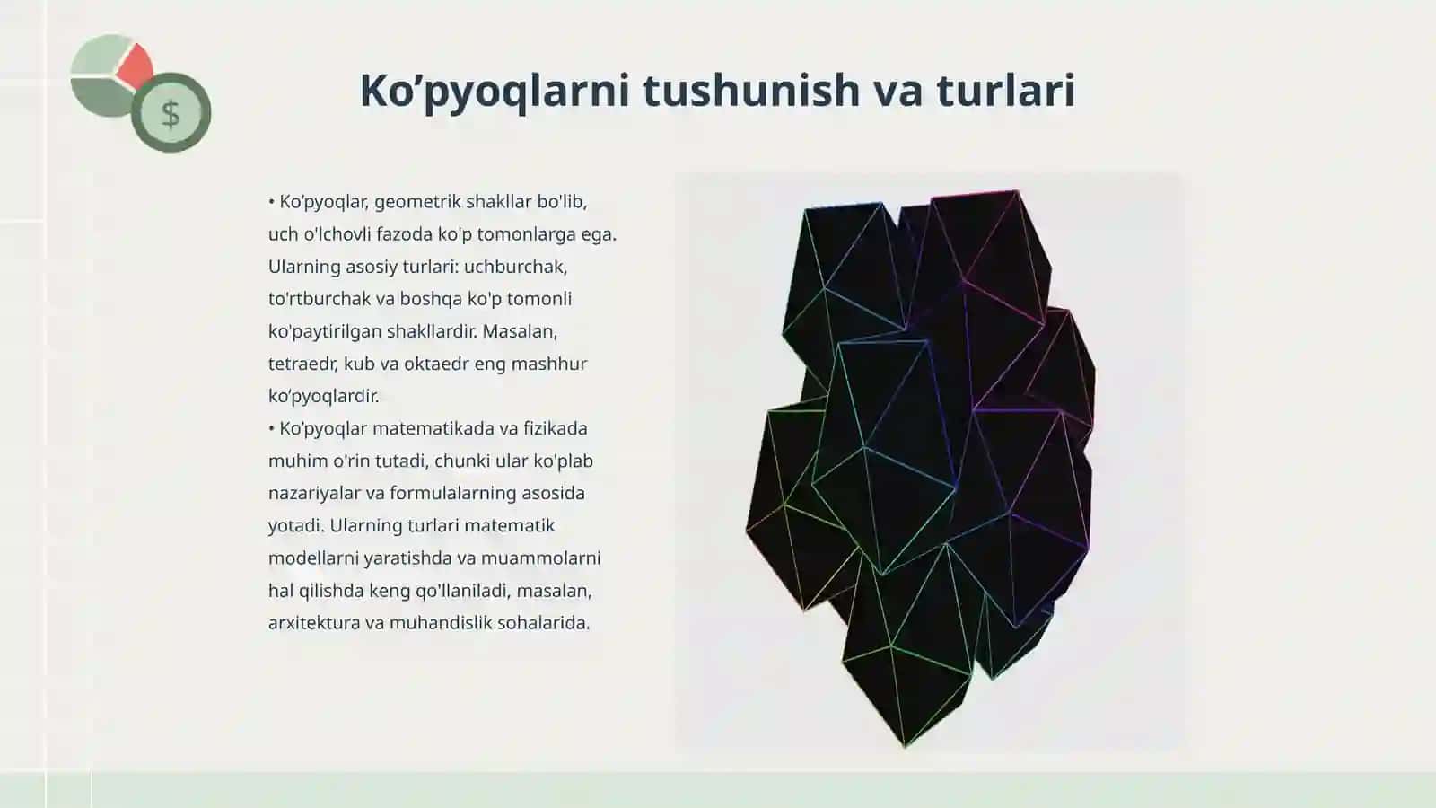 Ko’pyoqlar. Piramida 3
