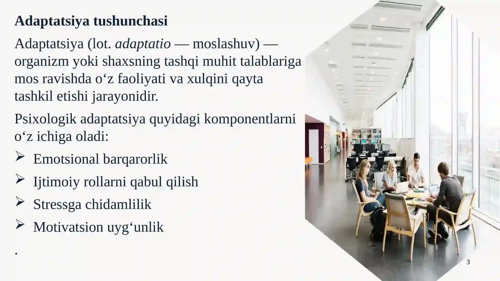 Dezadaptatsiya va uning o'smir xulqi danamoyon bo'lishi 3