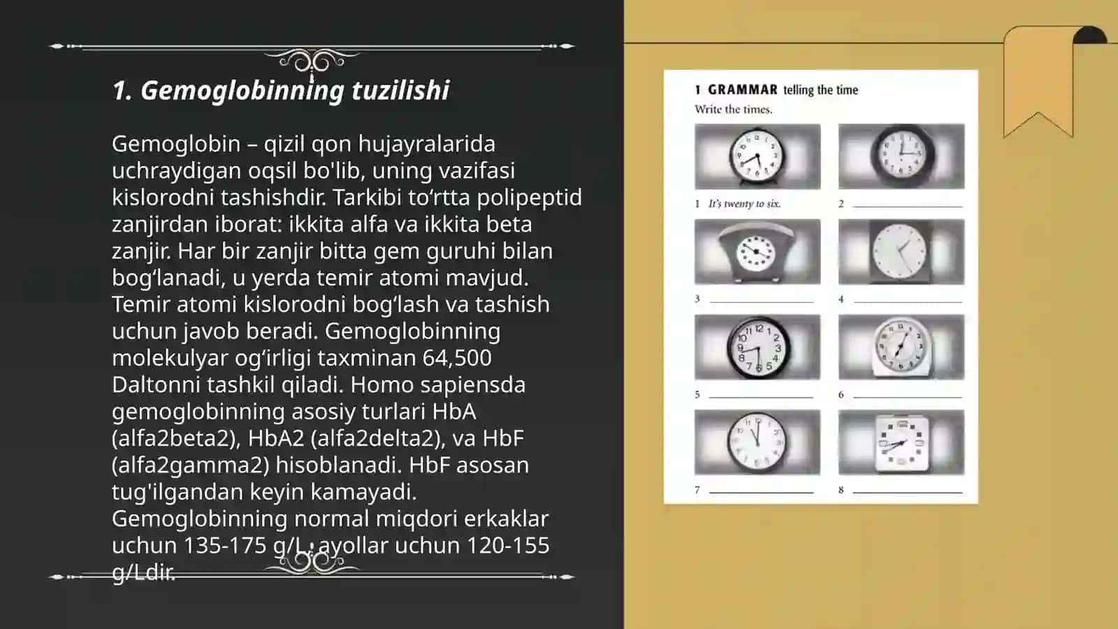 Gemoglobinning tuzilishi 3
