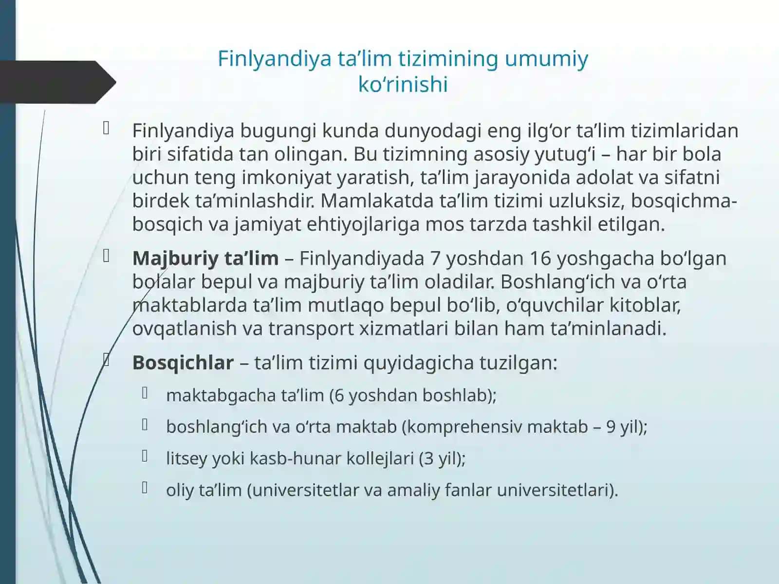 FINLANDIYA TA'LIM TIZIMI TARAQQIYOTI 3