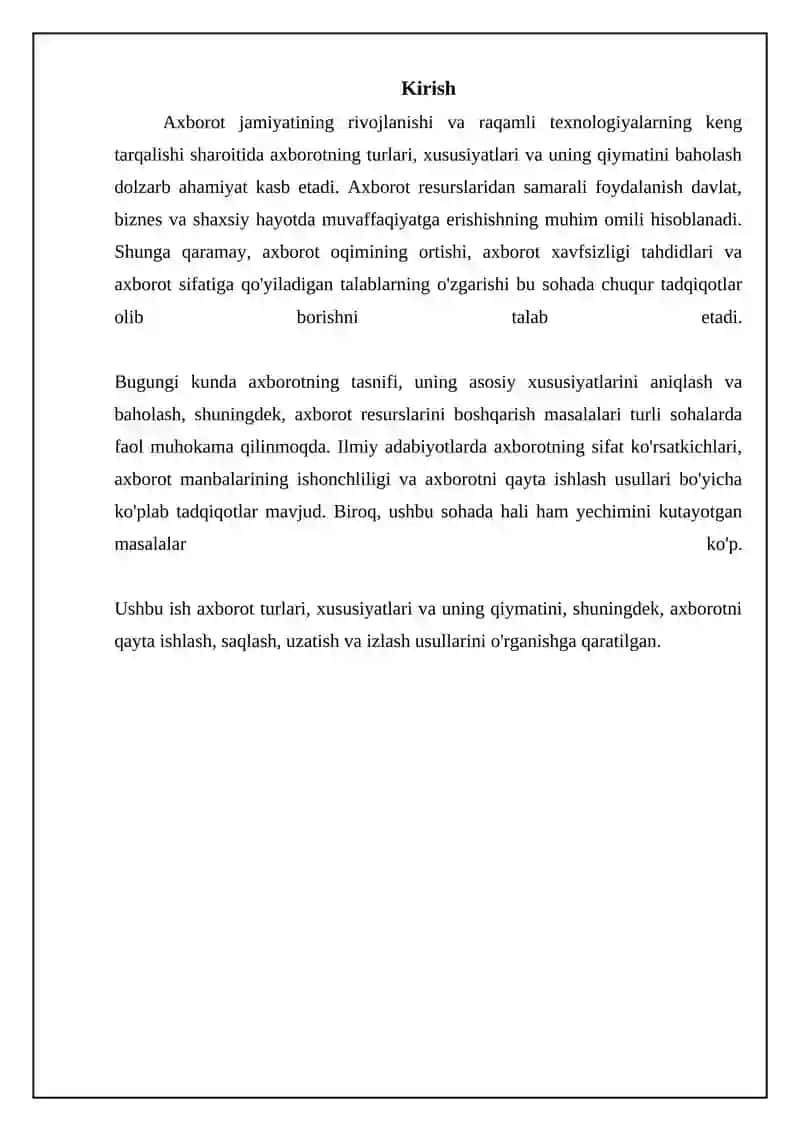 Axborotning turlari va xususiyatlari 3