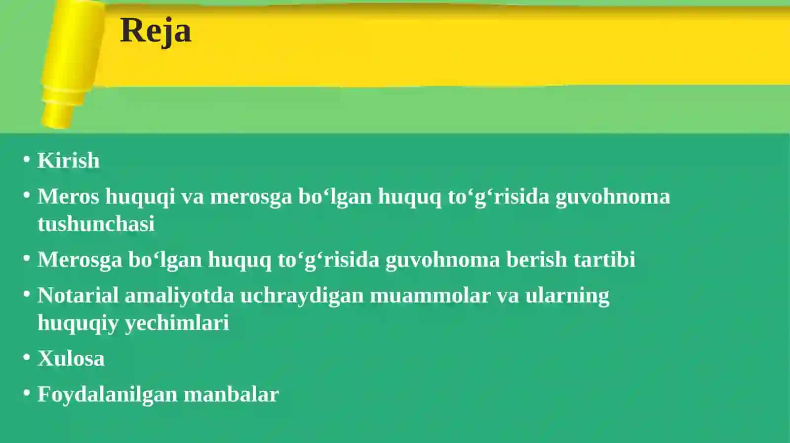 Merosga bo‘lgan huquq to‘g‘risida guvohnomalar berish 3
