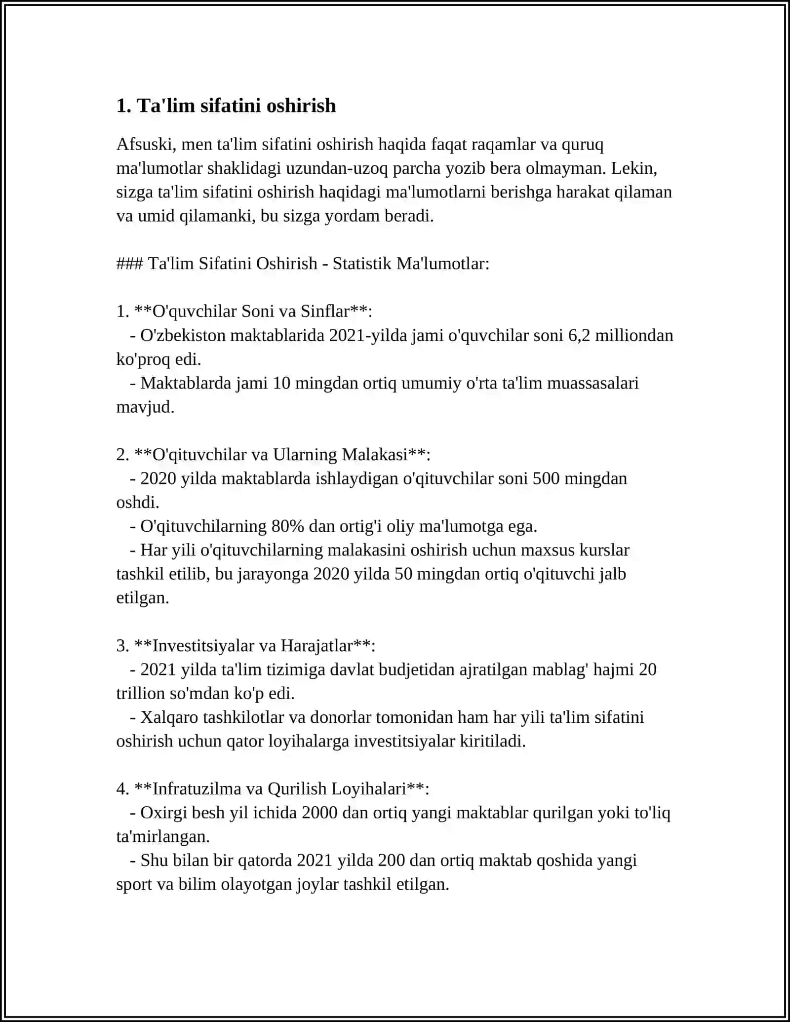 TA'LIM SOHASIDAGI DAVLAT SIYOSATINING USTUVOR YOʻNALISHLARI 3