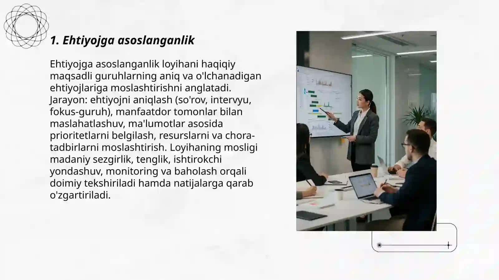 Sotsial loyiha ishlab chiqish prinsiplari 3