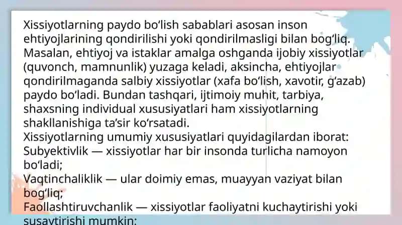 Xissiyot 3