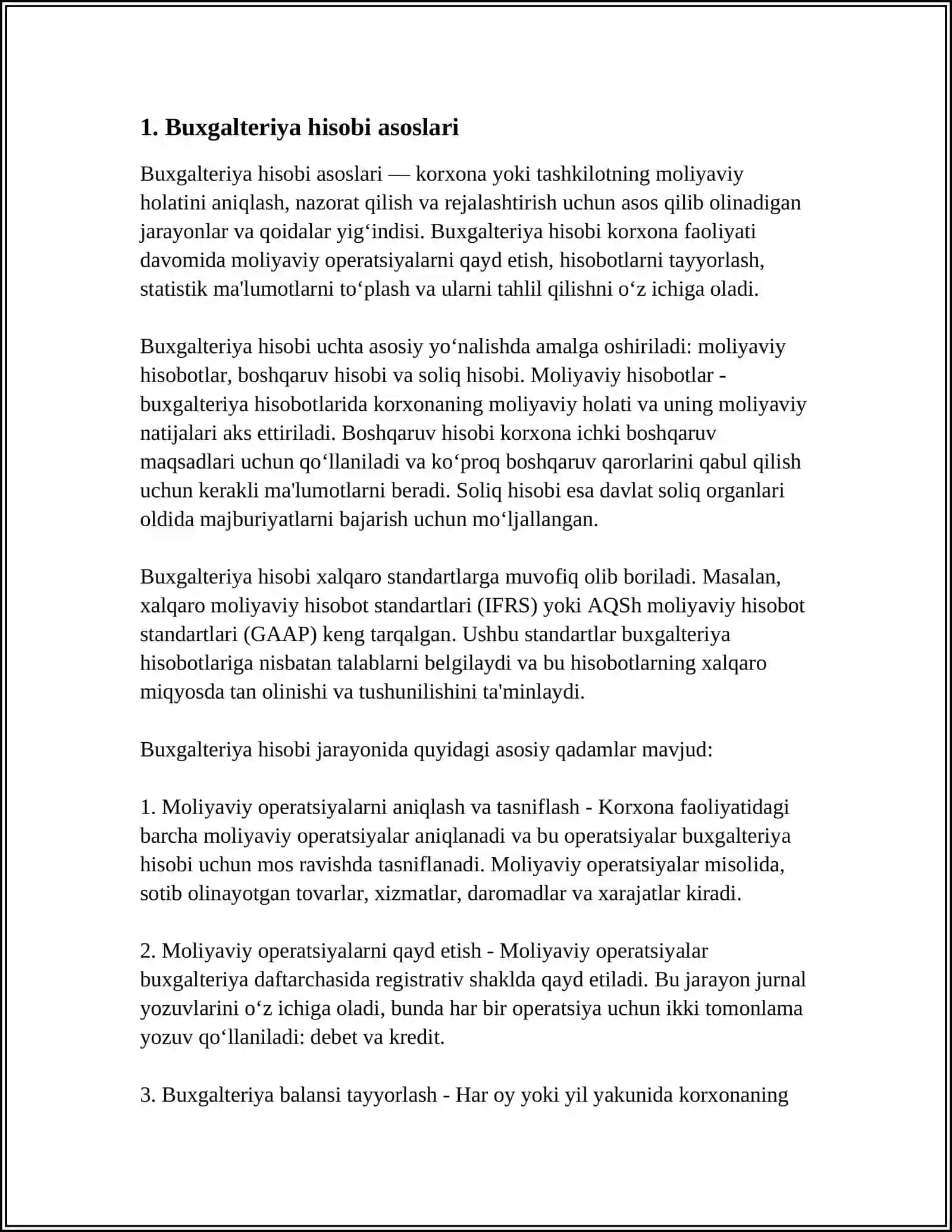 Buxgalteriya Hisobi Asoslari 3