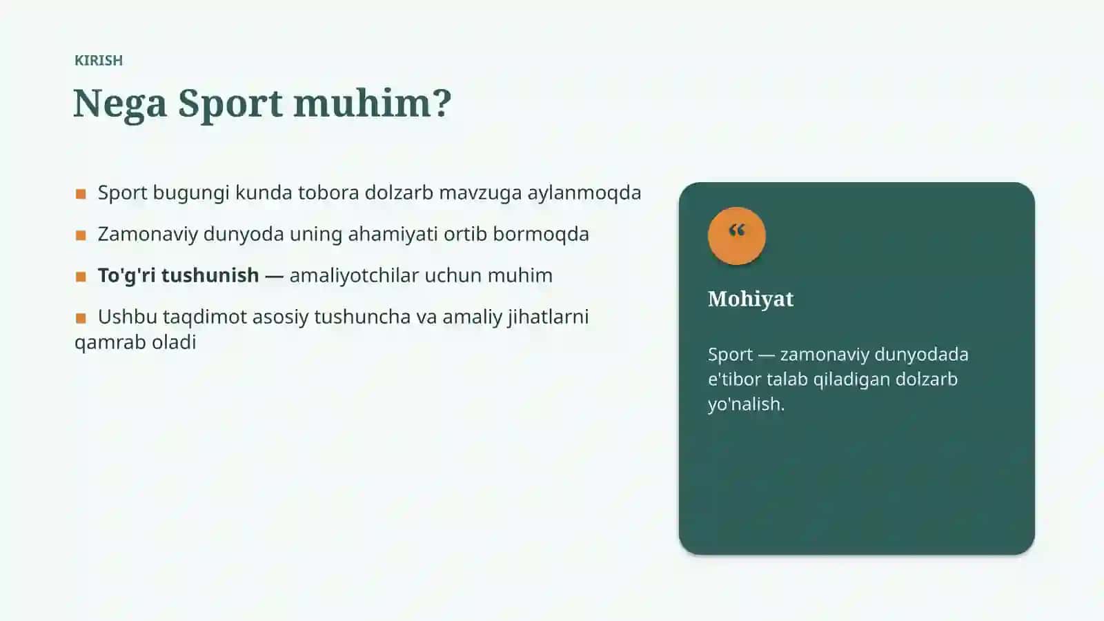 ZAMONAVIY DUNYODA 3