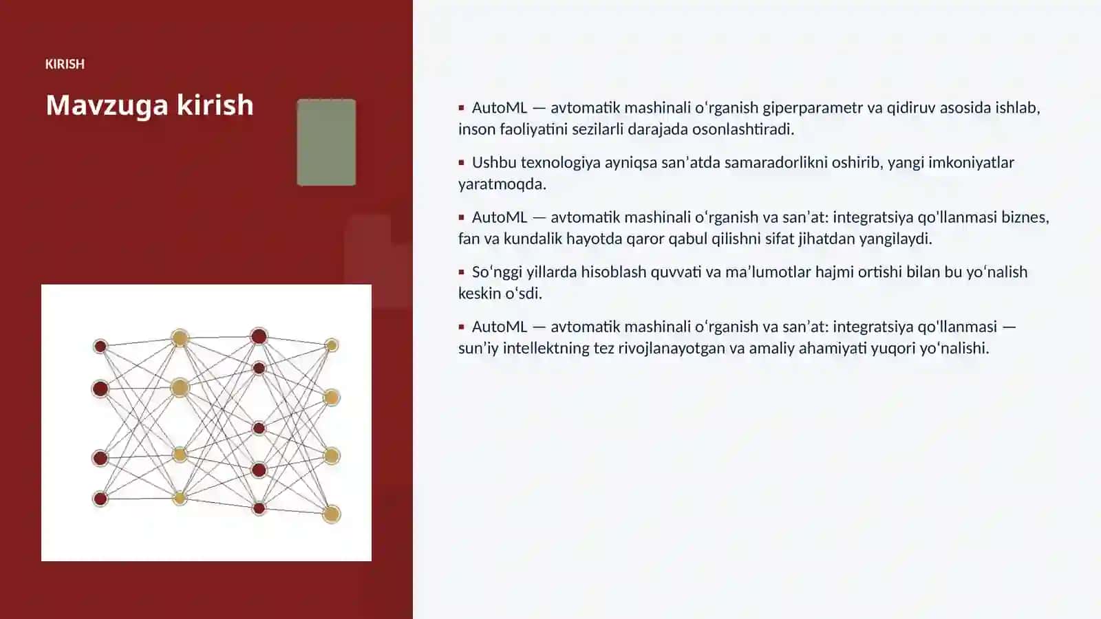 SUNʼIY INTELLEKT • PROFESSIONAL TAQDIMOT 3