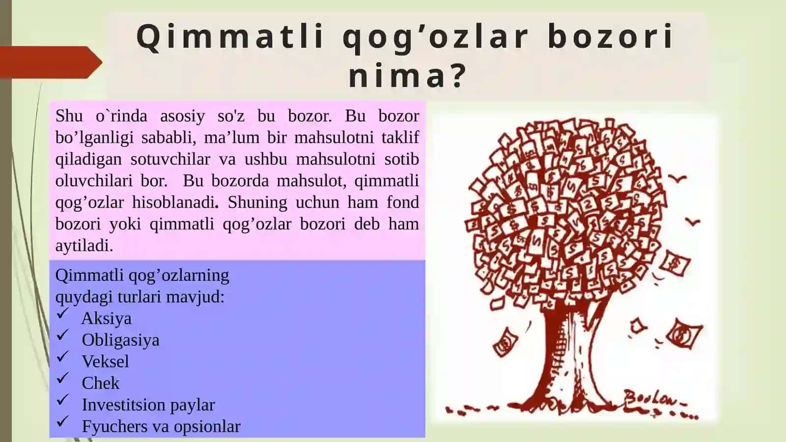 Fond bozori 3