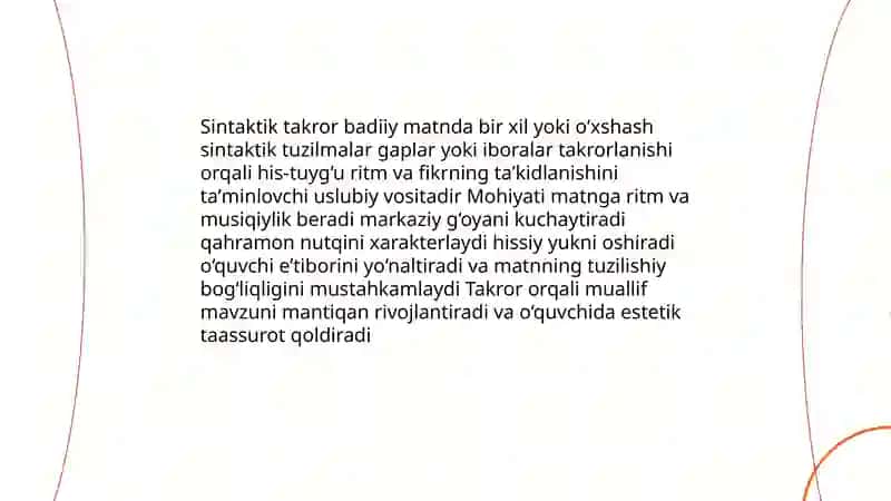 Sintaktik takror badiiy matnda 3