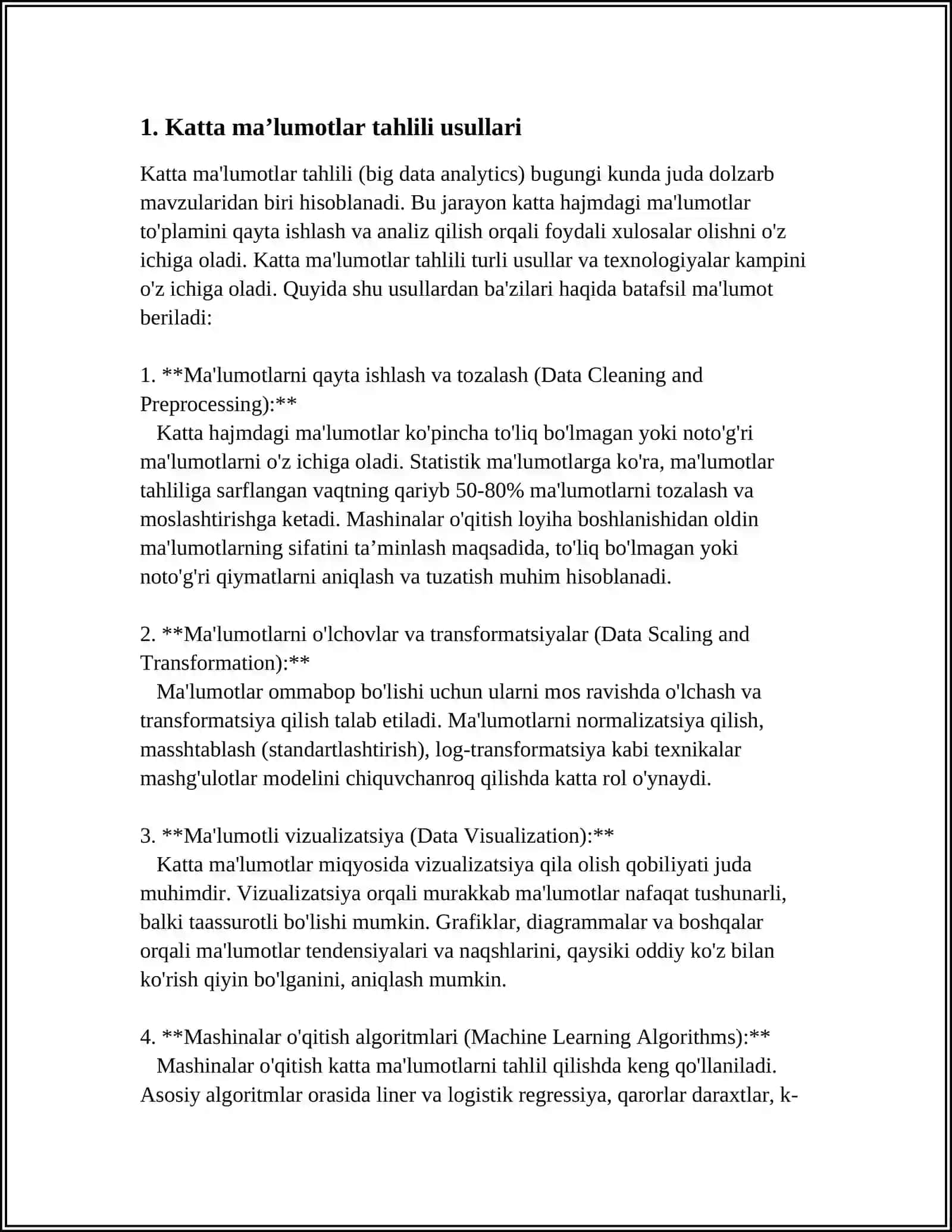 ULKAN MAʼLUMOTLAR SOHASIDGI ILMIY ISHLAR 3
