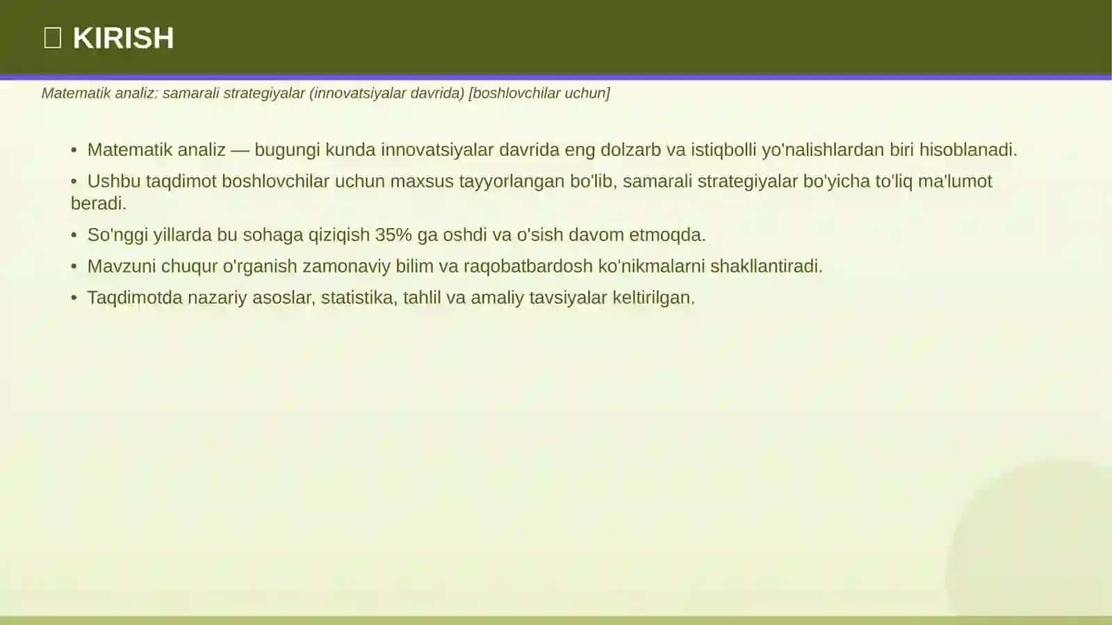MATEMATIK ANALIZ 3