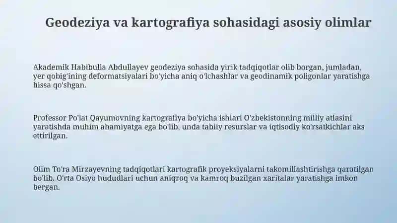 Oʻrta Osiyo olimlarining kartografik tadqiqotlari 3