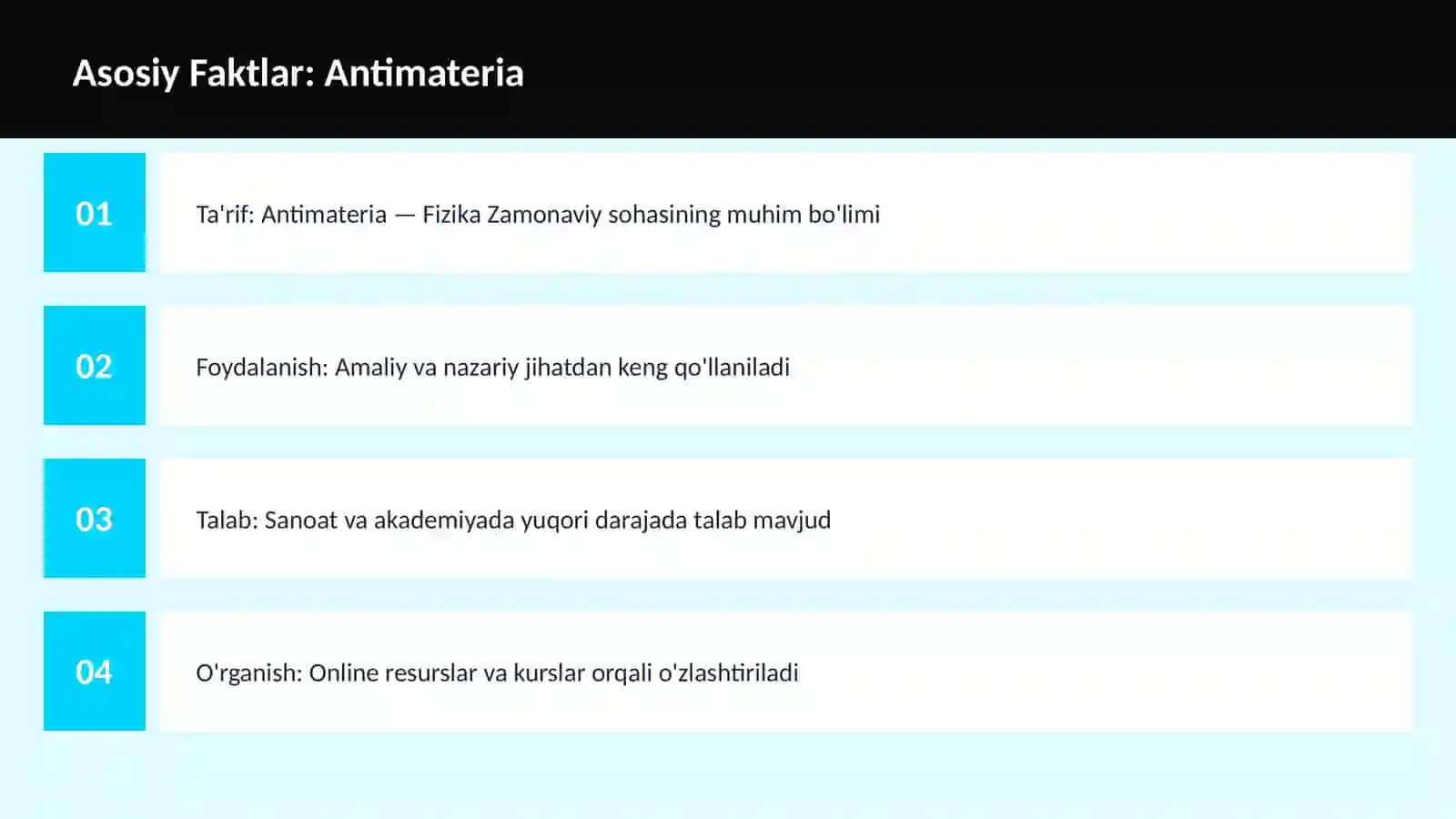 FAN | FIZIKA ZAMONAVIY 3