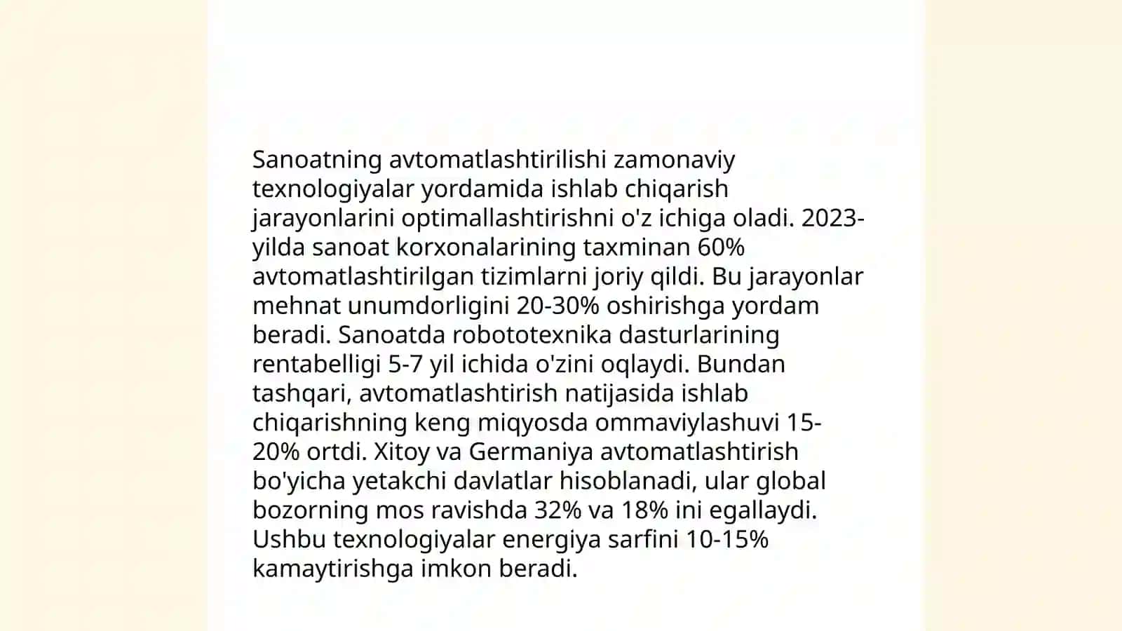 Sanoatning avtomatlashtirilishi 3
