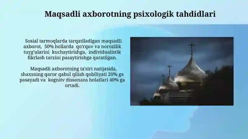 Maqsadli Axborot: Psixologik Tahdidlar 3