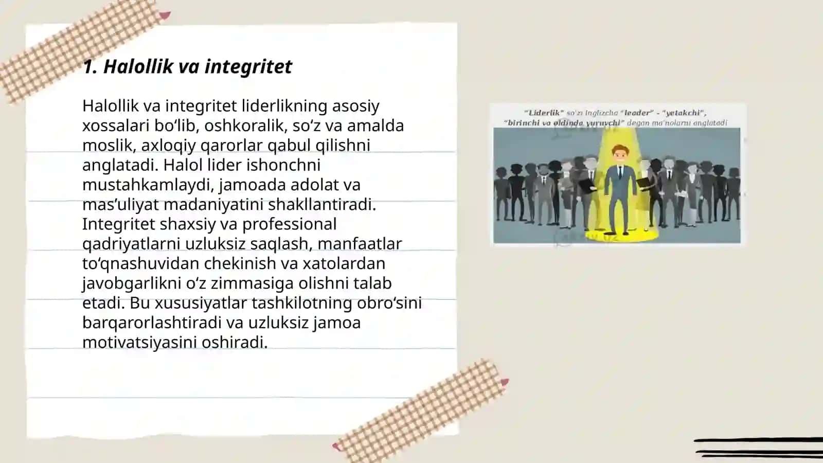 Liderlikka xos xususiyatlar 3
